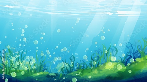 underwater world of green algae. © Yahor Shylau 