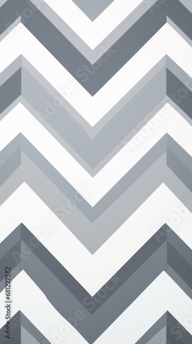 A pattern of grey and white chevron stripes running diagonally photo