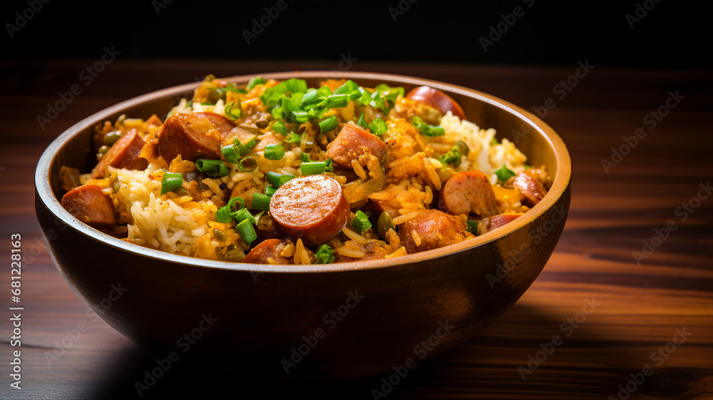 Spicy Cajun Jambalaya with Andouille Sausage Spicy Cajun Jambalaya with Andouille Sausage