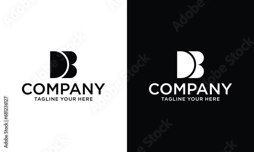 Creative Initial Letter DB Logo. Minimal Business Logo