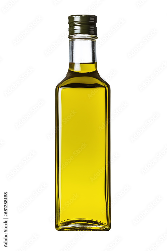 olive or oil bottle on transparent background. png file