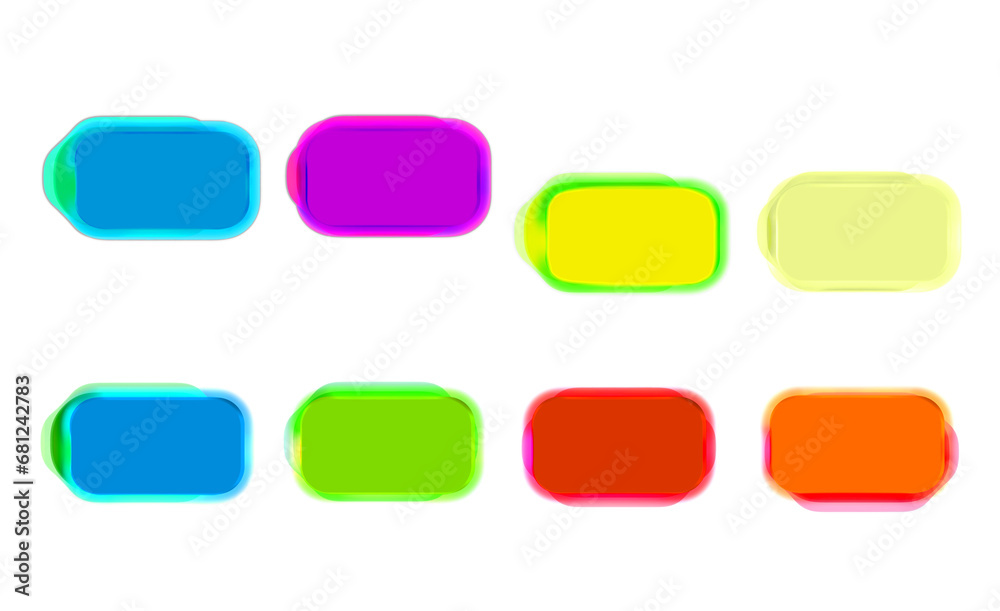 Colorful boards of buttons , on a transparent Colorful boards of buttons , on a transparent