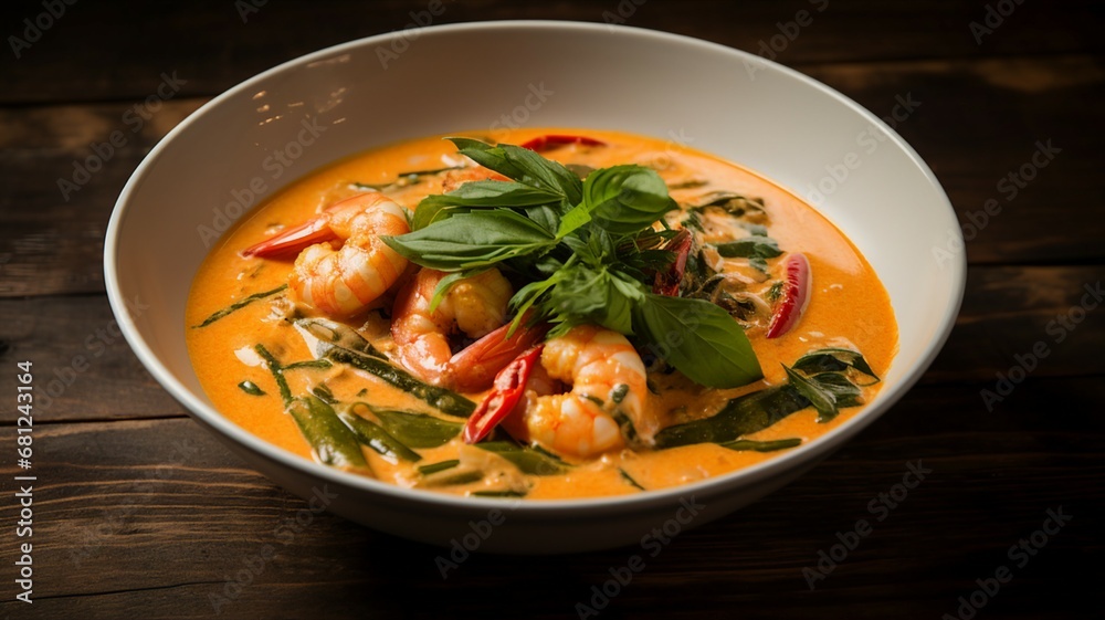 Spicy Thai Red Curry with Shrimp and Coconut Milk Spicy Thai Red Curry with Shrimp and Coconut Milk