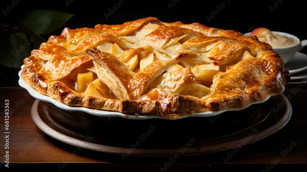 Tempting Apple Pie with a Golden Flakey Crust Tempting Apple Pie with a Golden Flakey Crust