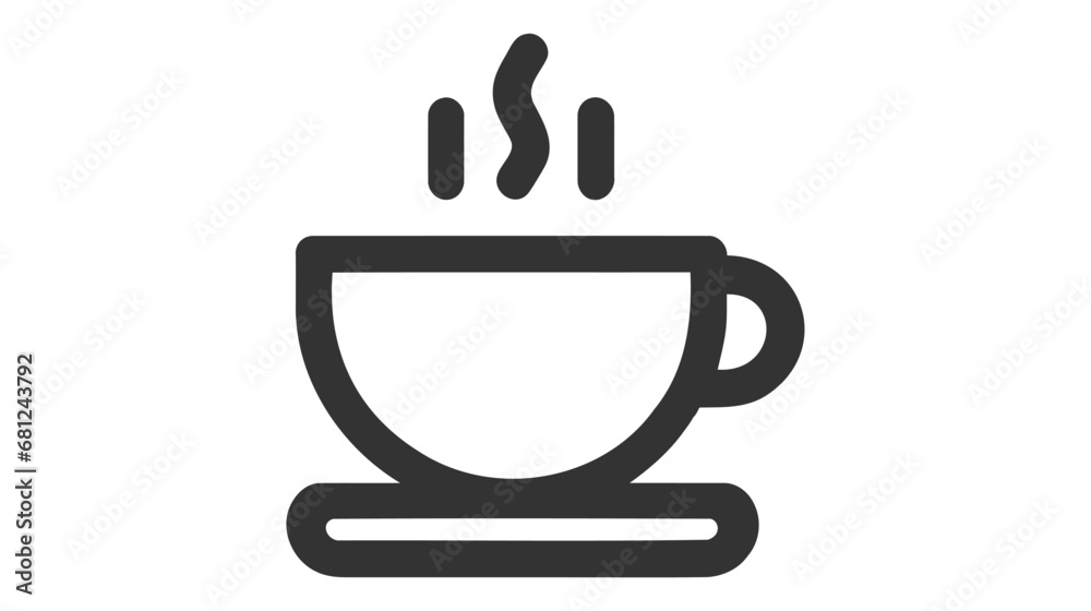 Cofee cup icon flat. Vector illustration symbol and bonus pictogram. Cofee cup icon flat. Vector illustration symbol and bonus pictogram.