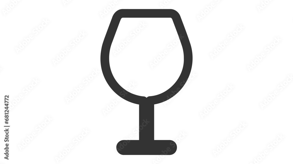 Wine glass icon vector illustration isolated