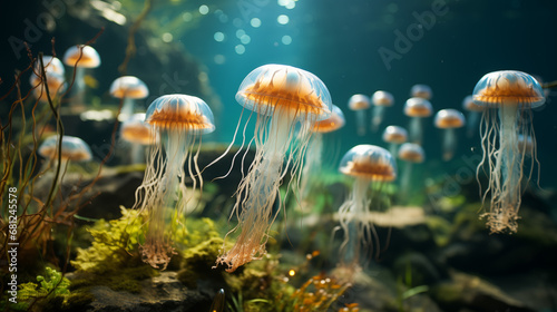 Jellyfish in their natural habitat