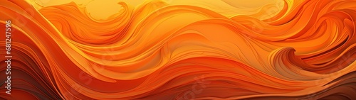 Vibrant Wave Patterns in Shades of Orange, Brown, Red, and Yellow