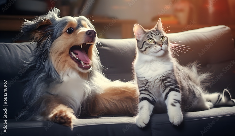 dog and cat friendship
