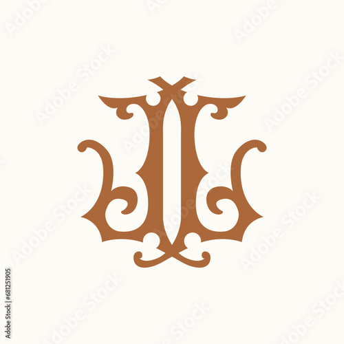 Indulge in culinary elegance with our vector monogram emblem L and L. Elevate your restaurant brand with this tasteful and distinctive design.