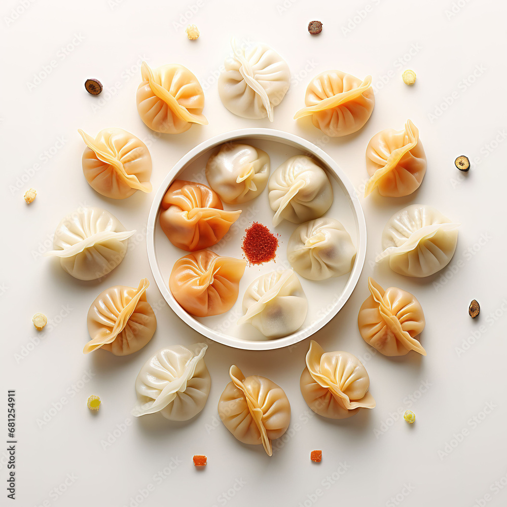dimsum dim sum food white background m