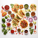 tacos food with white background g