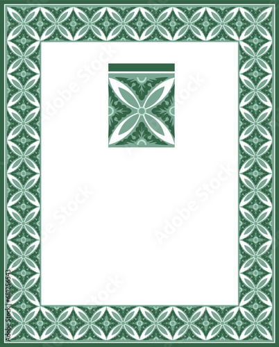 Calligraphy Tazhib is a beautiful art used to decorate and embellish the margins of books and printed artworks.