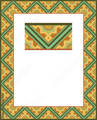 Calligraphy Tazhib is a beautiful art used to decorate and embellish the margins of books and printed artworks.
