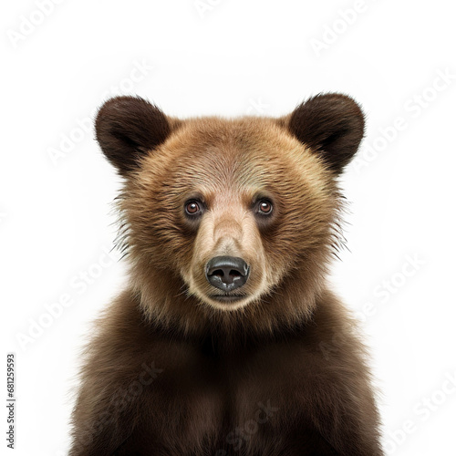 bear animal on a white background