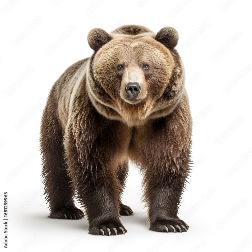 Obraz premium bear animal on a white background