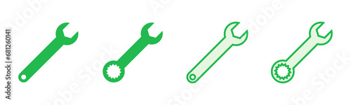Wrench icon set. repair icon vector. tools icon vector