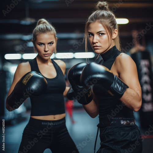 trained boxing masculine  women © kora