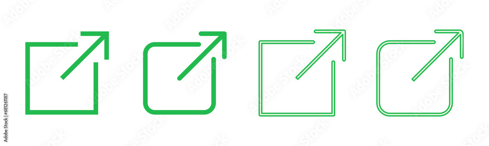 External link icon set. link icon vector. hyperlink symbol External link icon set. link icon vector. hyperlink symbol