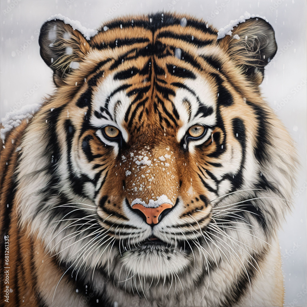 tiger animal on a white background tiger animal on a white background