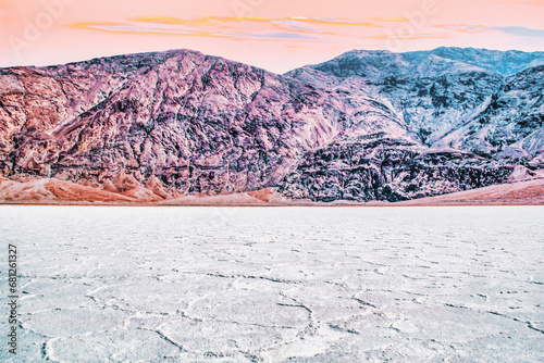 Mystical, mysterious, hottest place on earth - Badwater salt formations in Death Valley National Park