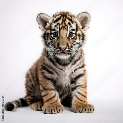 tiger animal on a white background