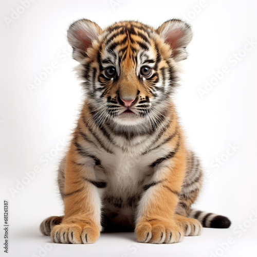 tiger animal on a white background