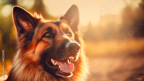 german shepherd dog portrait © Felipe