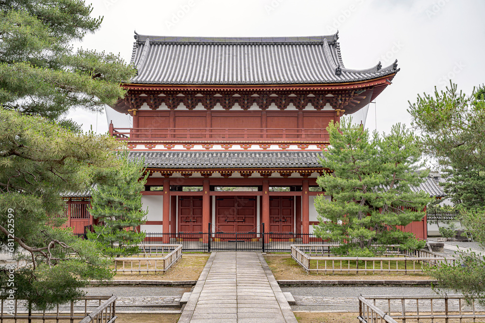 Traditional Zen architecture in Japan.
Gravel entrance with ornamental trees.
Traditional Zen architecture in Japan.
Gravel entrance with ornamental trees.