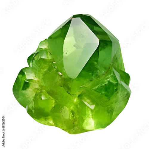 An Isolated Peridot (August) on a Transparent background photo
