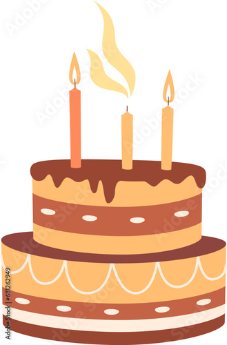 Chocolate Cake With Candies