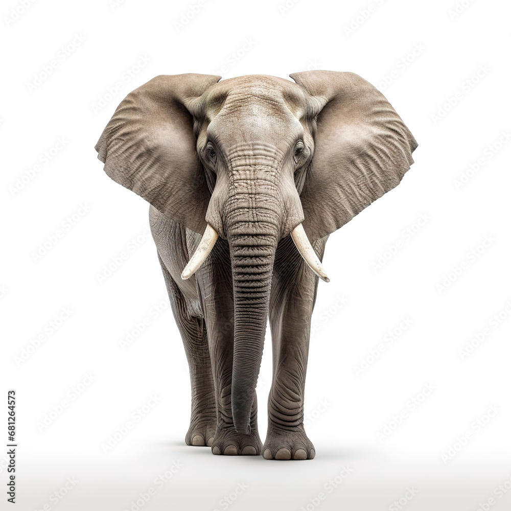Fototapeta premium elephant animal on a white background