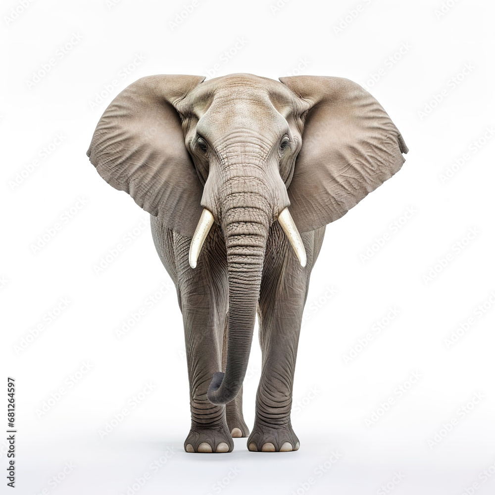 Obraz premium elephant animal on a white background