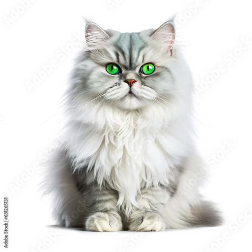 cat animal on a white background