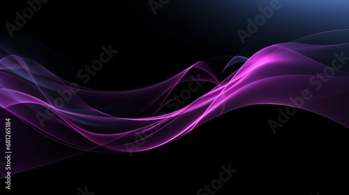 Minimalist Black Wallpaper for PC with Elegant Purple Accents and a Creative Edge