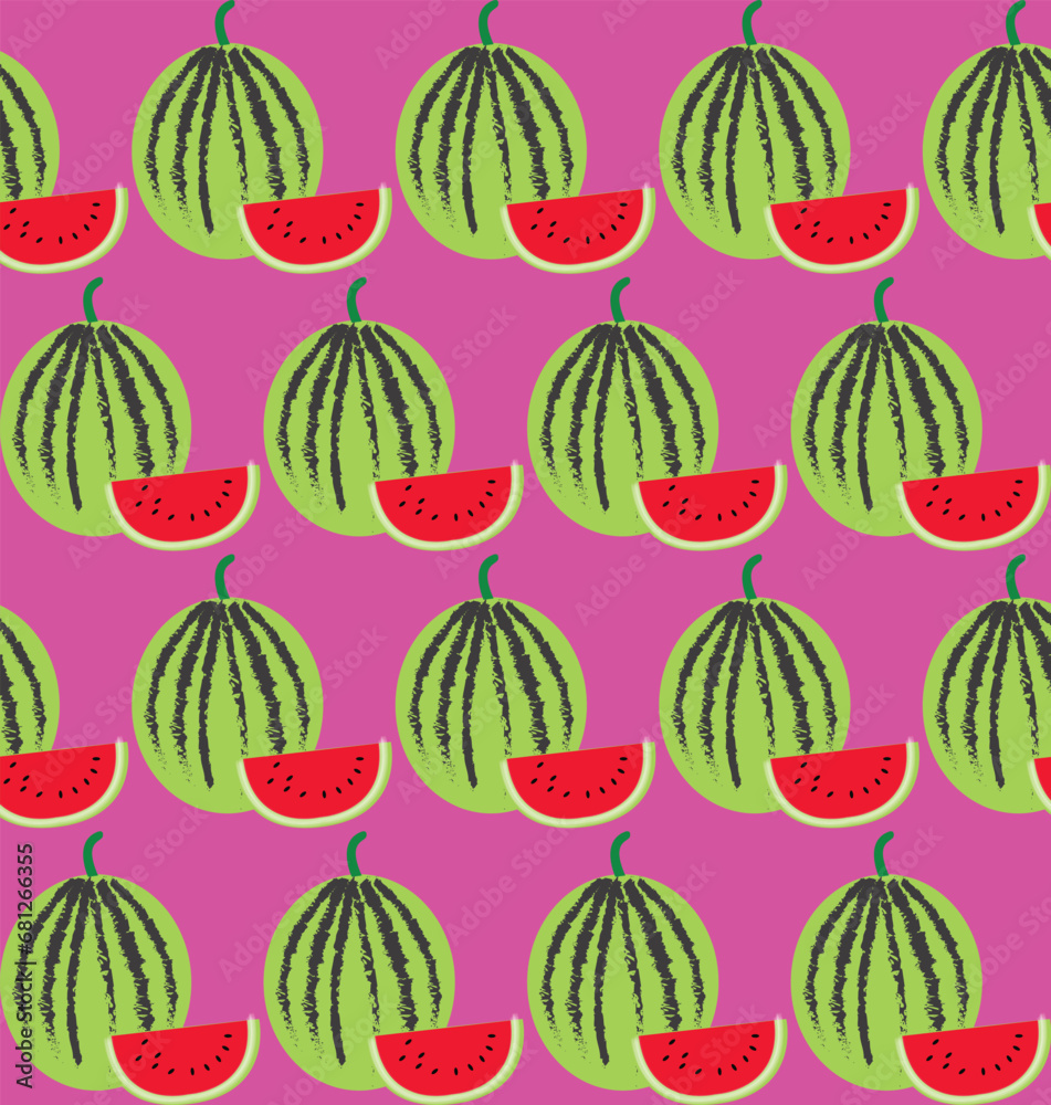 seamless pattern with watermelon seamless pattern with watermelon