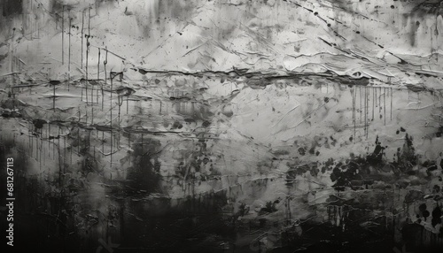 Abstract Aged Concrete Wall with Textured Paint