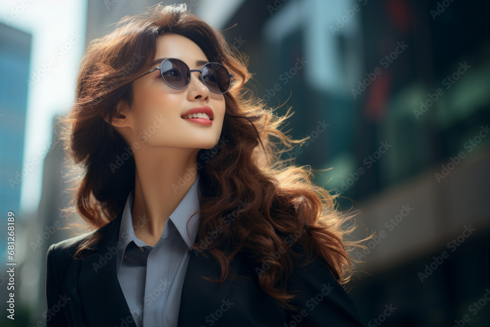 Successful happy businesswoman. Business concept. Portrait of woman Successful happy businesswoman. Business concept. Portrait of woman