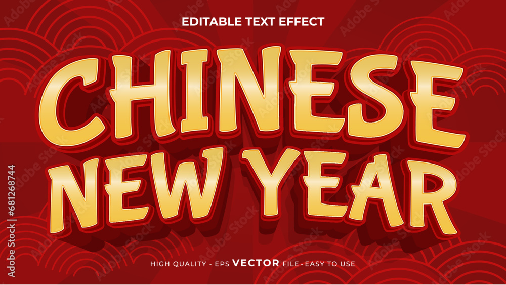 Editable Text Effect - Chinese New Year, Year of Dragon Editable Text Effect - Chinese New Year, Year of Dragon