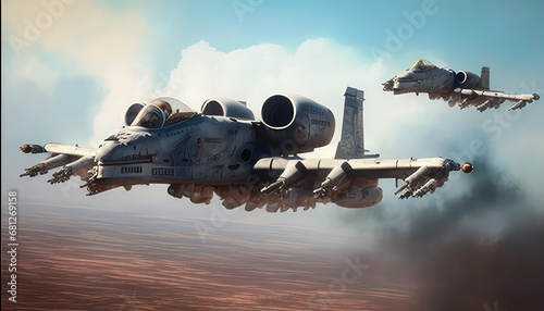Futuristic Combat Air Support