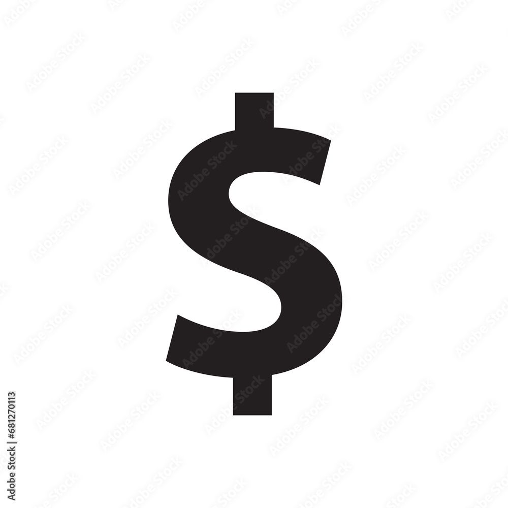 Dolar icon symbol vector flat trendy style illustration on white background..eps Dolar icon symbol vector flat trendy style illustration on white background..eps