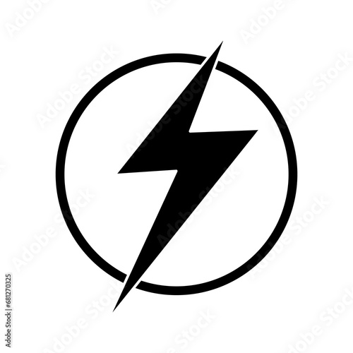 lightning icon logo illustration vector flat trendy style illustration on white background..eps