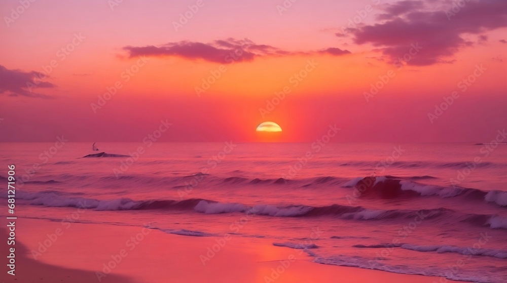 Obraz premium sunset on the beach