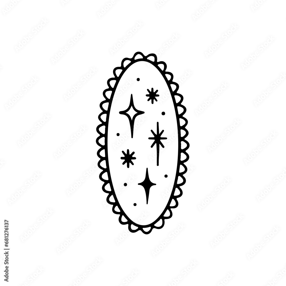 vector illustration of mirror with concept