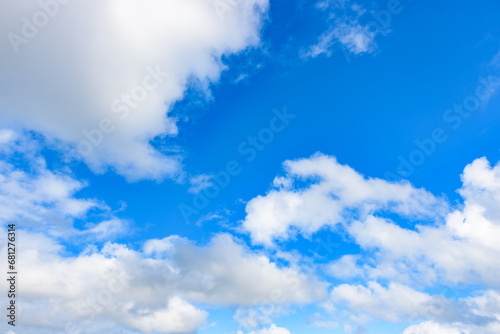 Beautiful blue sky and clouds for background photo