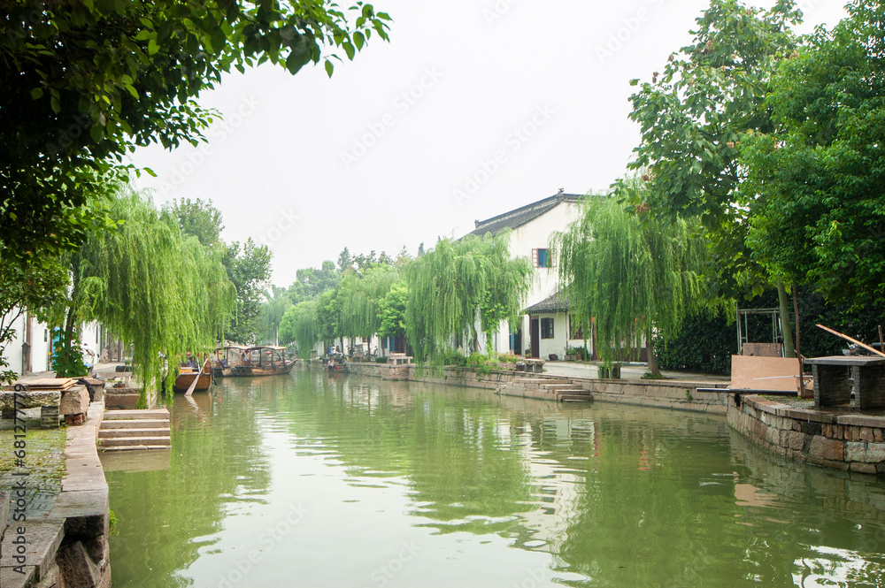 Zhujiajiao, Qingpu, Shanghai, China, is a famous historical and cultural town in China and a famous tourist destination. Zhujiajiao, Qingpu, Shanghai, China, is a famous historical and cultural town in China and a famous tourist destination.