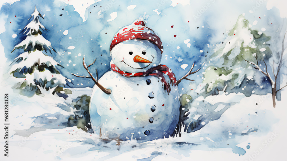 Fototapeta premium Snowman