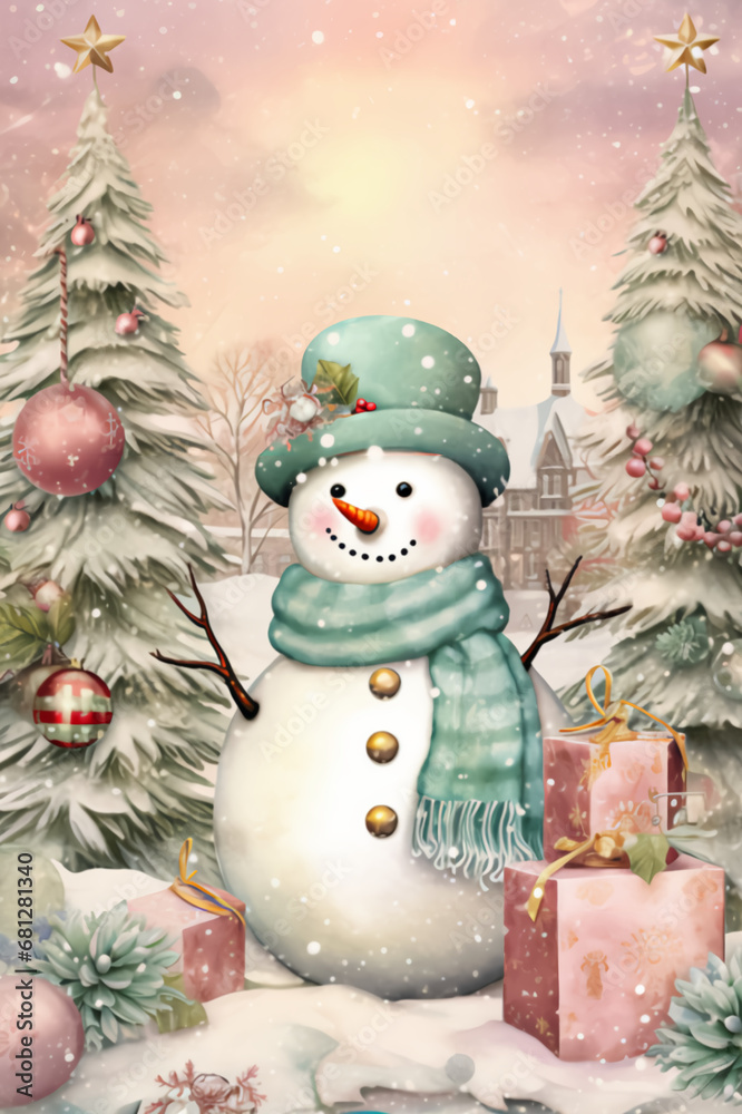 Obraz premium Snowman