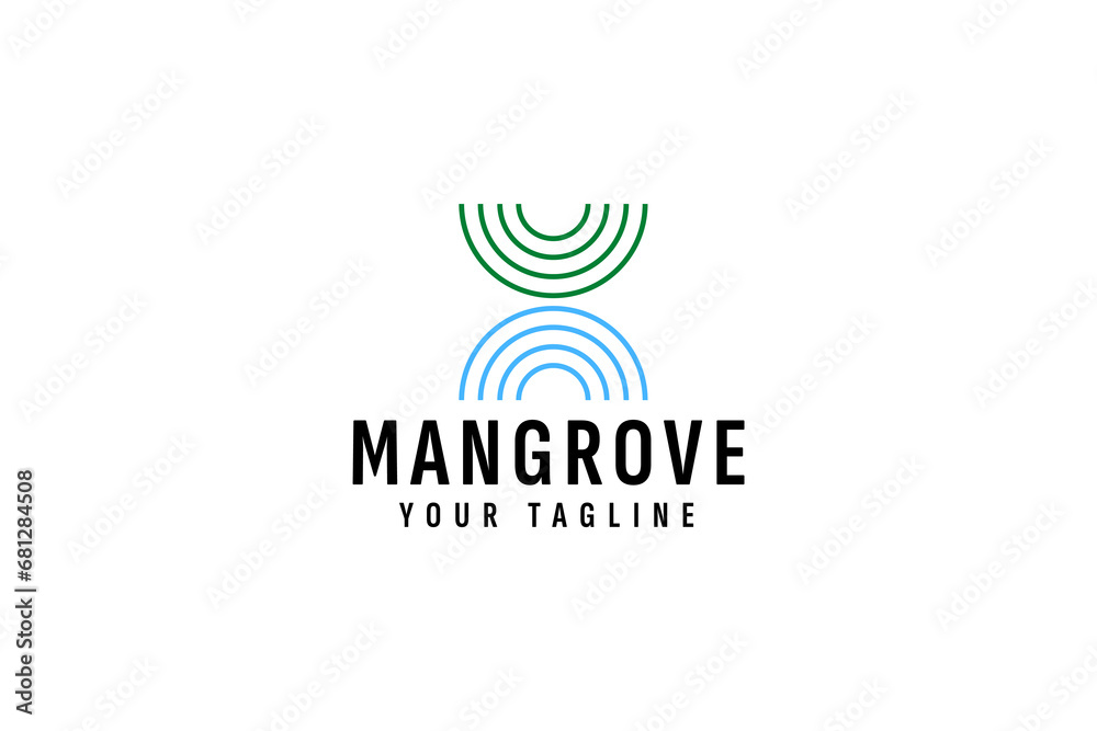 mangrove tree logo vector icon illustration mangrove tree logo vector icon illustration