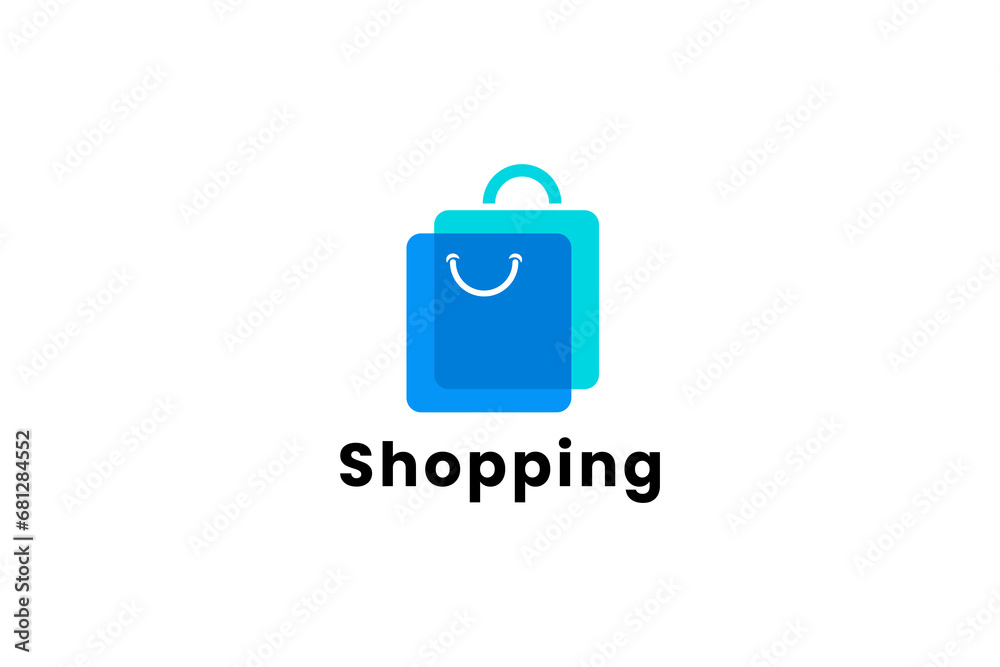 shopping logo vector icon illustration shopping logo vector icon illustration